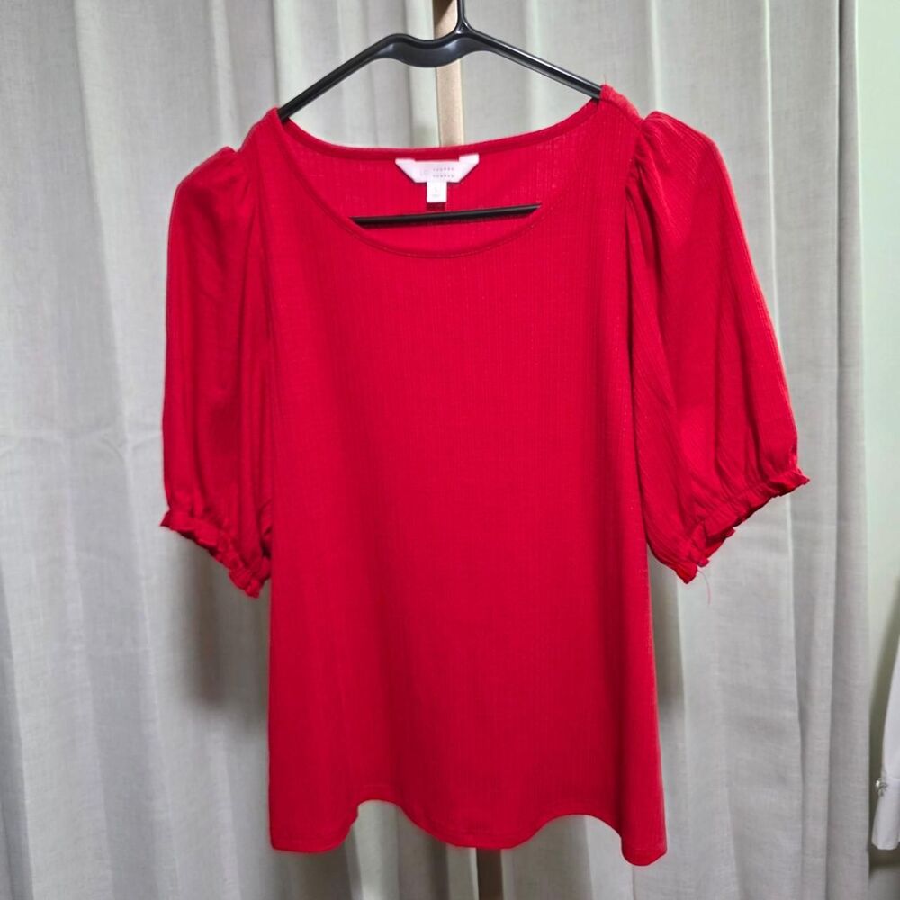 Lauren-conrad Women's Red and Pink Blouse